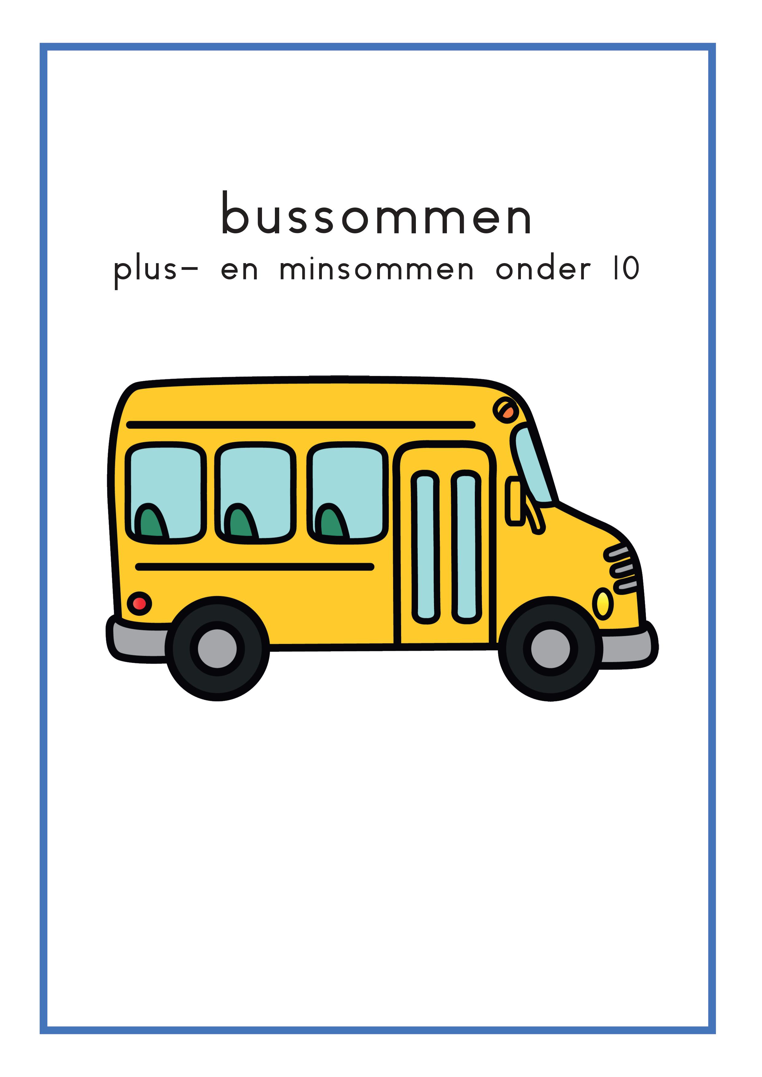Verwonderend Rekenrups met bussen en cijfers – jufbijtje.nl LL-91