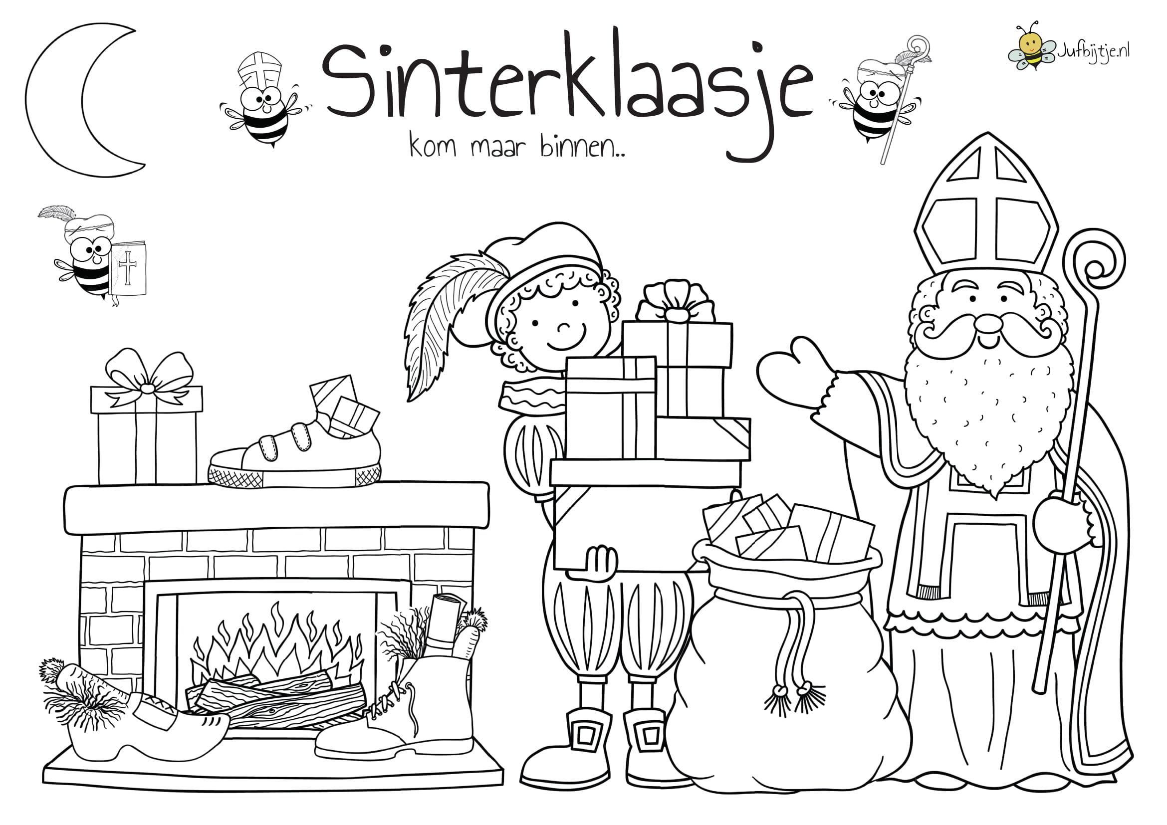 Hedendaags Kleurplaten Sinterklaas – jufbijtje.nl RY-49